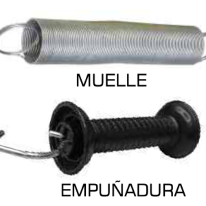 Kit puerta muelle para postes de madera