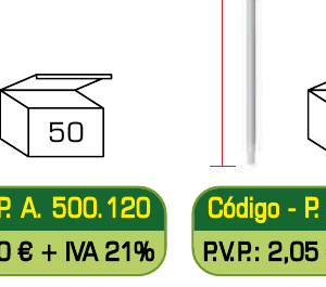 Poste Fibra De Vidrio - 120