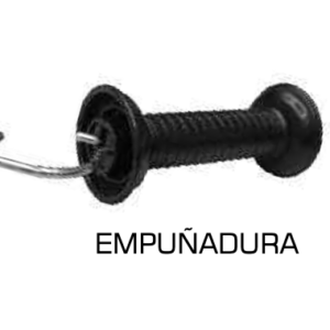Kit de puerta con empuñadura y aisladores para poste de madera