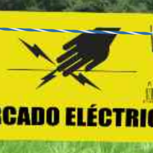 Cartel cercado reforzado