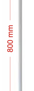 Poste fibra de vidrio 0,80m