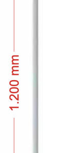 Poste fibra de vidrio 1,20m