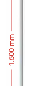 Poste fibra de vidrio 1,50m